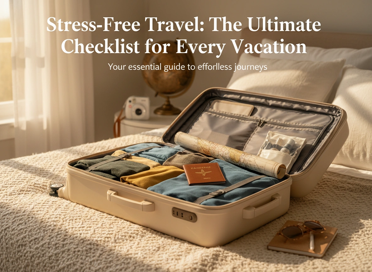 Stress-Free Travel: The Ultimate Packing Checklist for Every Vacation