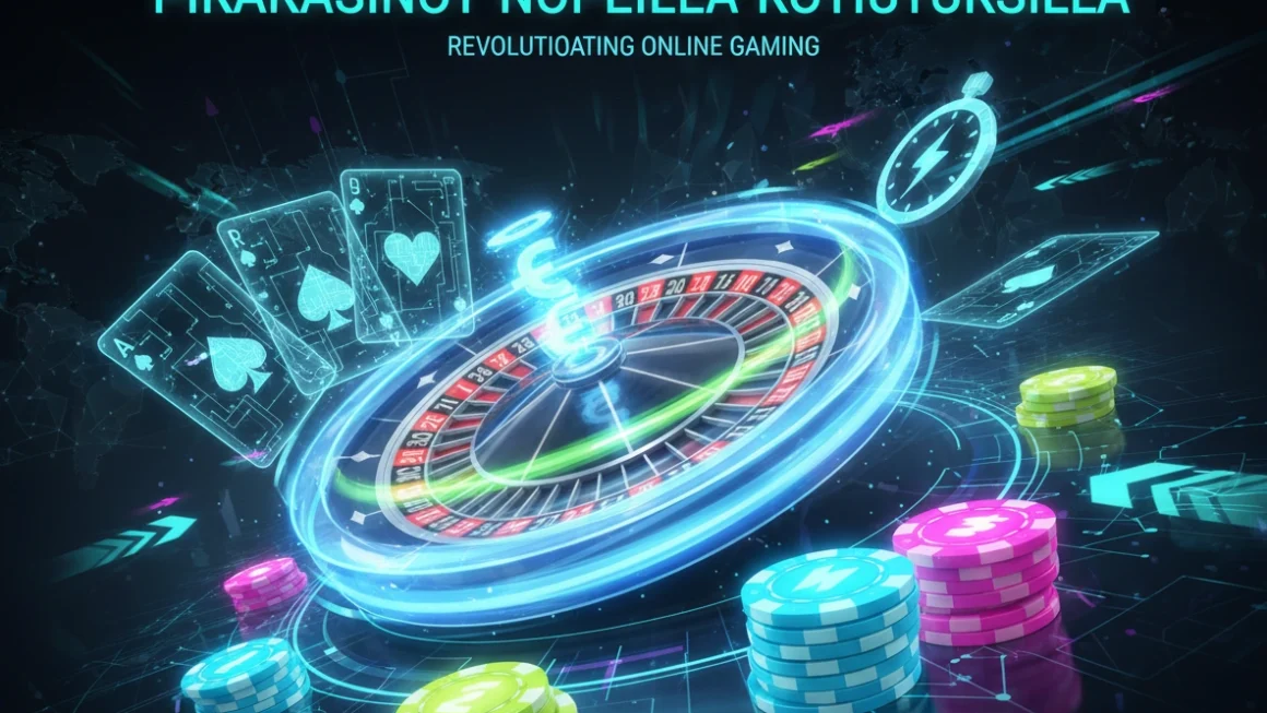 Why Pikakasinot Nopeilla Kotiutuksilla Are Revolutionizing Online Gaming