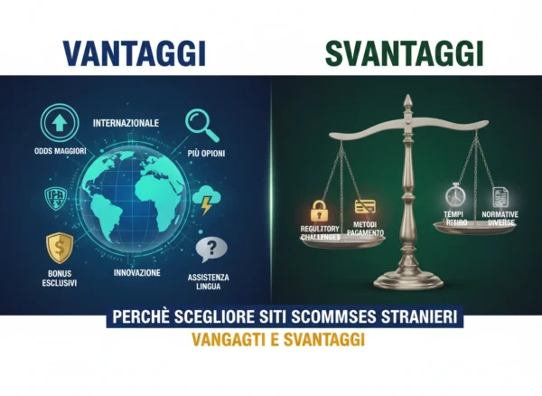 Perché scegliere siti scommesse stranieri: vantaggi e svantaggi