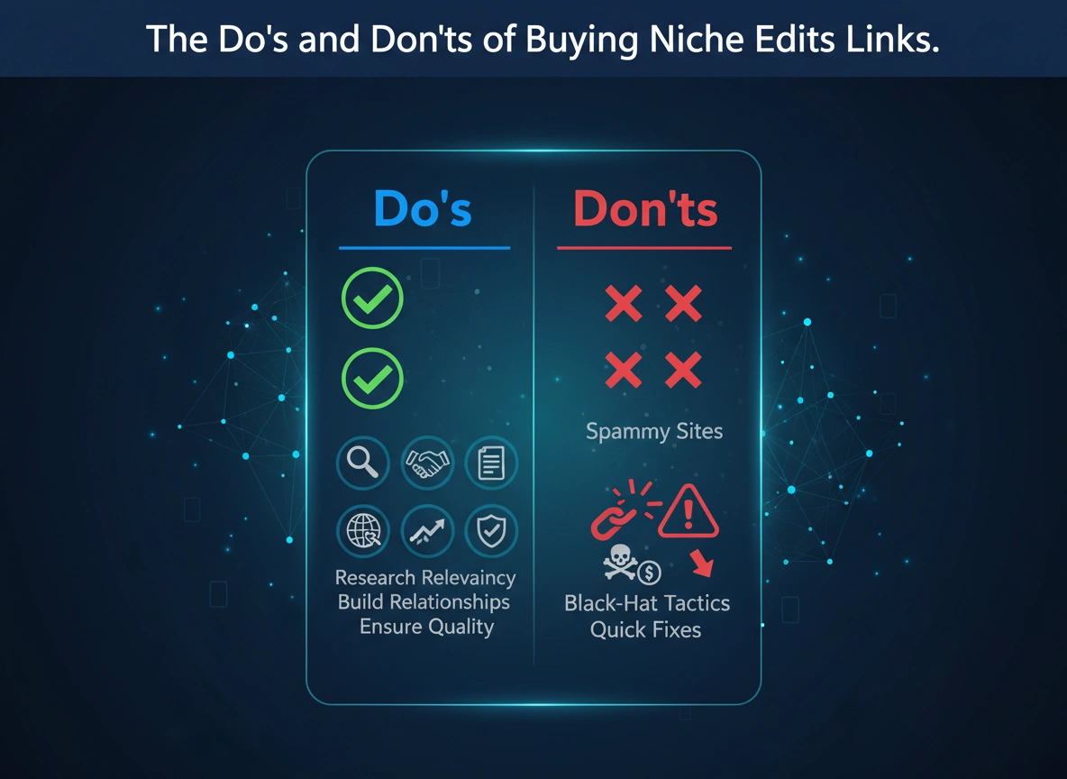 The Do's and Don'ts of Buying Niche Edits Links