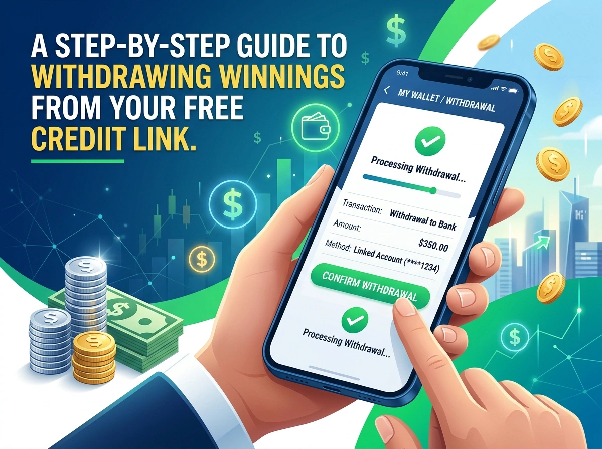 A Step-by-Step Guide to Withdrawing Winnings From Your Free Credit Link